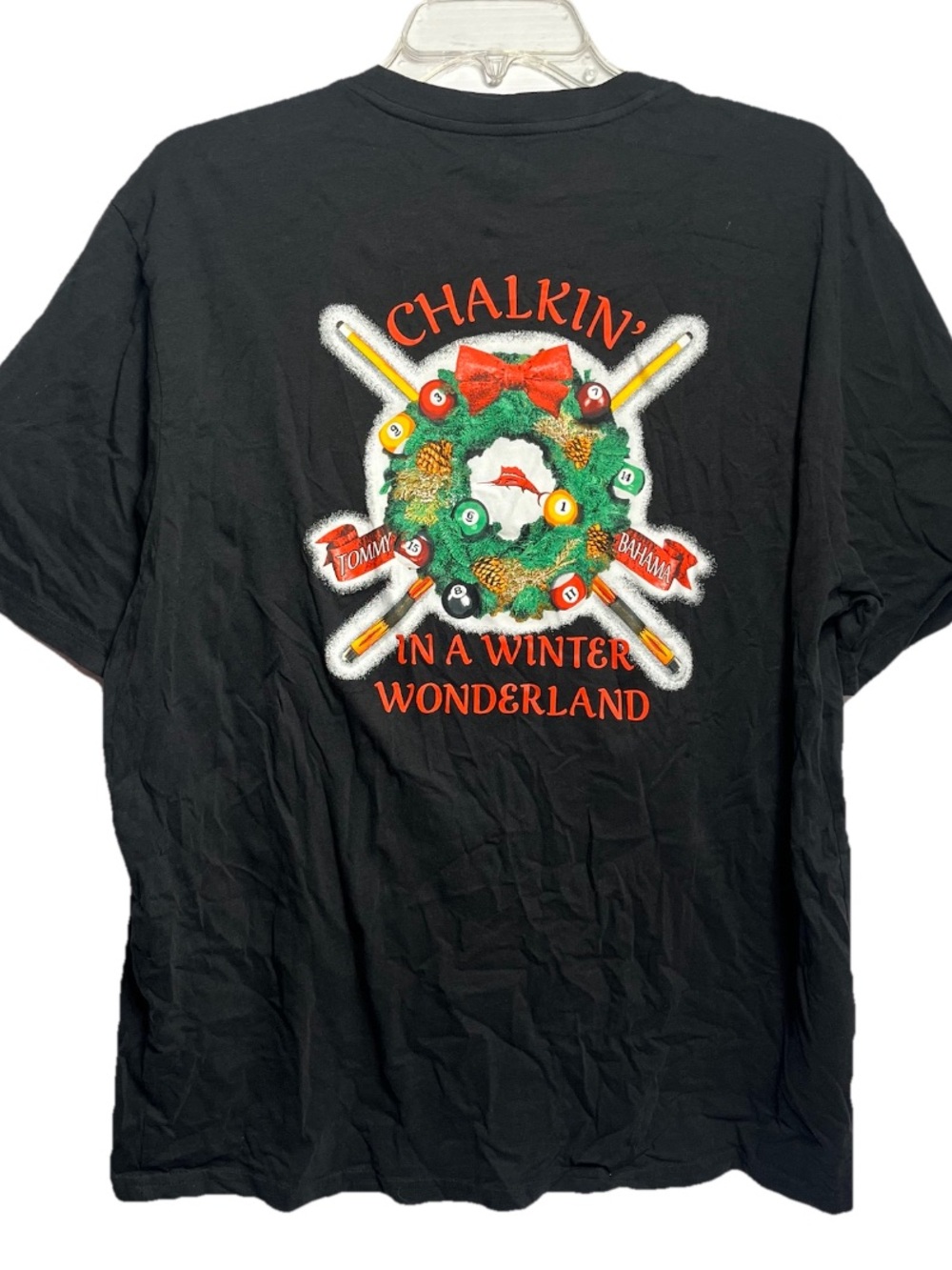 Tommy Bahama Chalikn In A Winter Wonderland T-Shirt Size Large Black